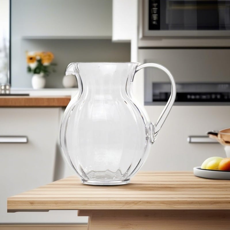 Get G.E.T. P-4090-PC-CL-EC Shatterproof Plastic Lemonade/Margarita Pitcher, 90 Fluid Ounce, Clear, Set of 1 - Image 2